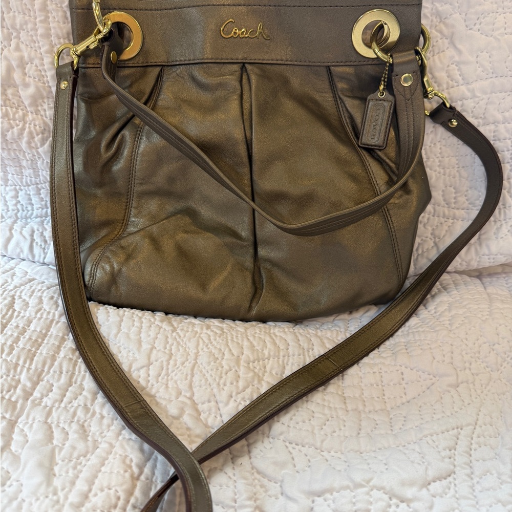 Coach Metallic bronze Shoulder Bag